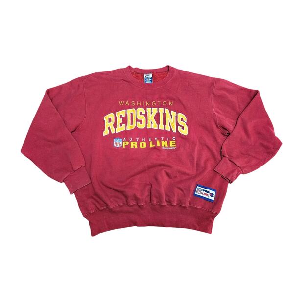 VINTAGE CHAMPION PROLINE 90'S REDSKINS PULLOVER SWEATSHIRT XXL - Picture 1 of 7